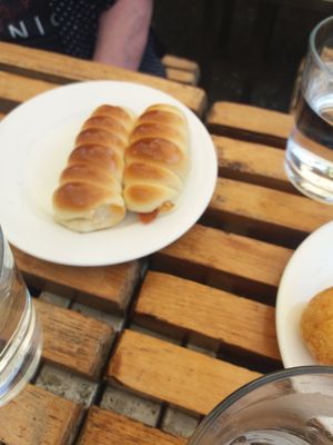 Vegan sausage rolls at Bodhi in Sydney