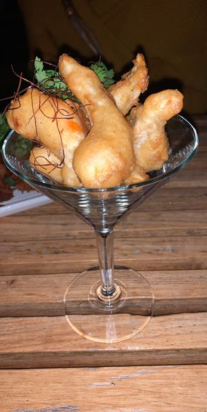 Prawns with Coriander  at Bodhi in Sydney