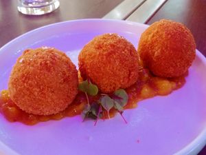 arrancini balls at Bodhi in Sydney
