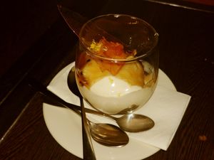 gin infused 'cheese'cake at Bodhi in Sydney