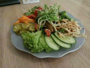 salads & mushrooms :) at Umea in Lublin