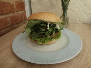 Broccoli burger :) at Umea in Lublin