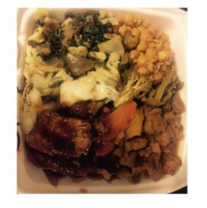 Delicious Vegan Caribbean Hearty Food    at Strictly Vegetarian in Brooklyn