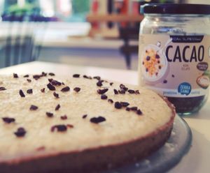 Raw Cake with Hemp and CacaoAvoBa cream  at Velicious in Berlin