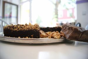 Schokoladen Walnuss Brownie Kuchen  at Velicious in Berlin