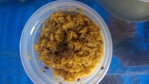 dried raddish with turmeric for 'Hủ Tiếu' - Rice noodle  at Food Stall in Ho Chi Minh City