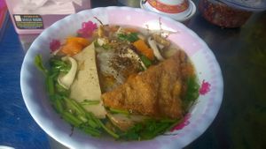 Hu tieu chay - vegan K'tieu noodle at Food Stall in Ho Chi Minh City