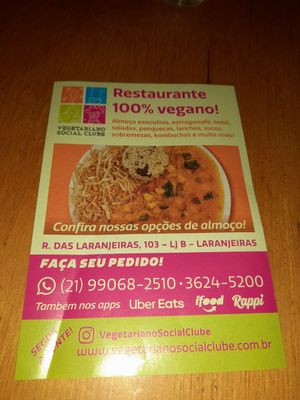  at Vegetariano Social Clube Delivery in Rio De Janeiro
