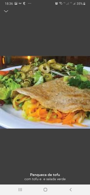 Panqueca de legumes at Vegetariano Social Clube Delivery in Rio De Janeiro