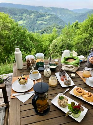 View that you have to experience for yourself.  at Eco Rooms Slovenia in Sela Nad Podmelcem