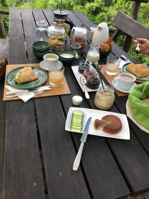 Breakfast of champions. at Eco Rooms Slovenia in Sela Nad Podmelcem