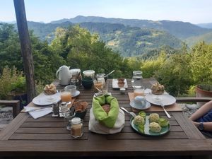Amazing breakfast at Eco Rooms Slovenia in Sela Nad Podmelcem