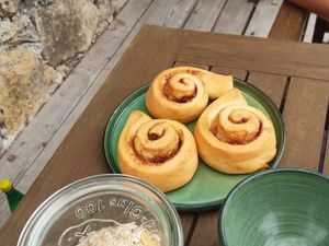 Cinneman rolls at Eco Rooms Slovenia in Sela Nad Podmelcem