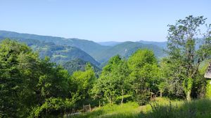Breakfast with a view at Eco Rooms Slovenia in Sela Nad Podmelcem