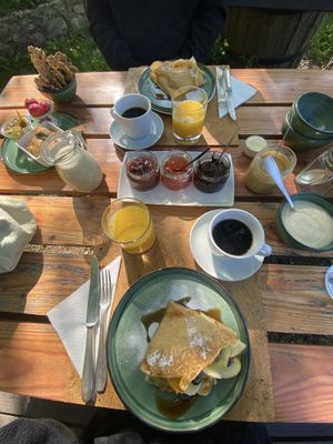 Amazing vegan breakfast.  at Eco Rooms Slovenia in Sela Nad Podmelcem