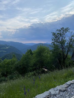 The view from the garden 😍  at Eco Rooms Slovenia in Sela Nad Podmelcem
