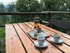 Tea in the afternoon at Eco Rooms Slovenia in Sela Nad Podmelcem