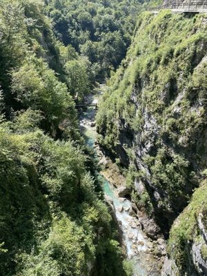 Tolmin gorge  at Eco Rooms Slovenia in Sela Nad Podmelcem
