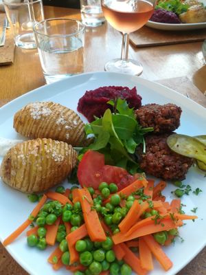 vegan dinner at Eco Rooms Slovenia in Sela Nad Podmelcem