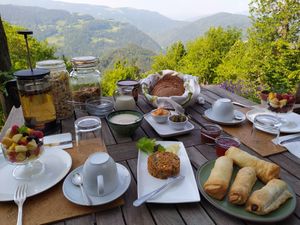 breakfast  at Eco Rooms Slovenia in Sela Nad Podmelcem