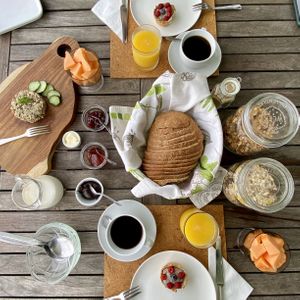 Breakfast for two. at Eco Rooms Slovenia in Sela Nad Podmelcem