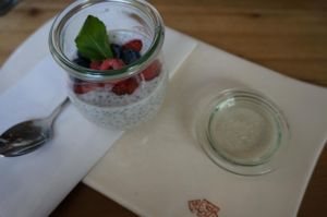 Chia Pudding at Le Pain Quotidien - Bretagne in Paris