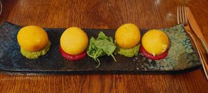 Garlic dough balls at Prashad in Bradford