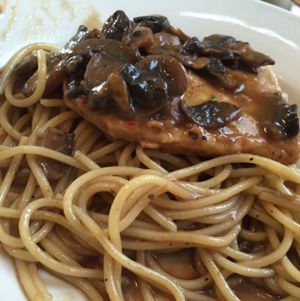 Vegan chicken Marsala at Vito's Pizza and Ristorante in Alpharetta