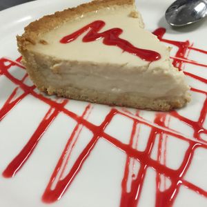 vegan cheesecake at Vito's Pizza and Ristorante in Alpharetta