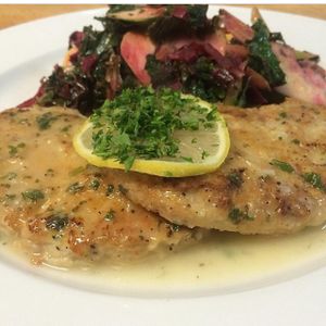 vegan chicken francese at Vito's Pizza and Ristorante in Alpharetta