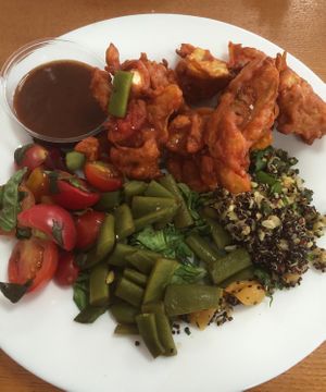 Vegan Pakoras  at The Mayor's Cafe in Bedworth