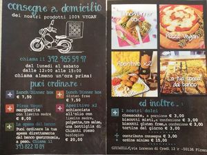delivery flyer at Giumella in Florence