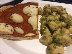 Pizza and gnocchi. Get there early so it's fresh...they heat in a microwave later.  at Giumella in Florence