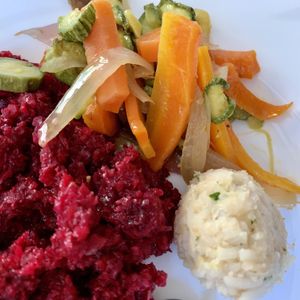 the riceball should get a michelin star, it brought tears to my eyes, sublime taste!  at Giumella in Florence