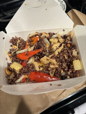 Pineapple Fried Rice with Soy Chicken  at H.O.P.E. in Studio City