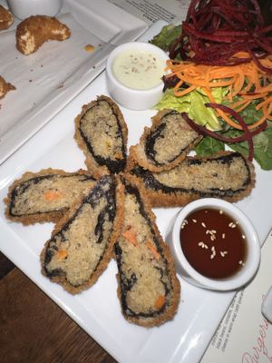 Fried Quinoa rolls   at H.O.P.E. in Studio City