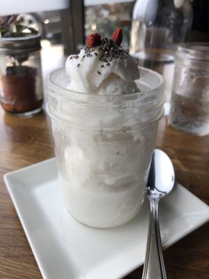 My desert crush: “H.O.P.E coconut ice cream”. Simple, soft, perfect!  at H.O.P.E. in Studio City