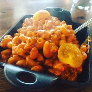 Mod’s Mac & Cheese for when I’m craving decadent and comfort foods. Her secret sauce ROCKS!!  at H.O.P.E. in Studio City