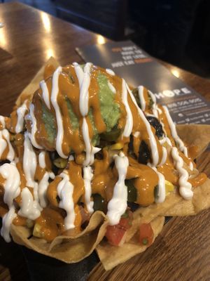 Ricos Nachos!! Que son ricos, son. Son riquíssimos.  at H.O.P.E. in Studio City