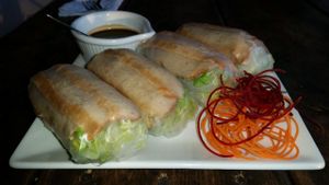 fresh spring rolls at H.O.P.E. in Studio City