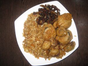 Large plate at 96 Zen Etterem in Budapest