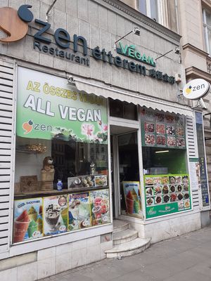 Entrance at 96 Zen Etterem in Budapest