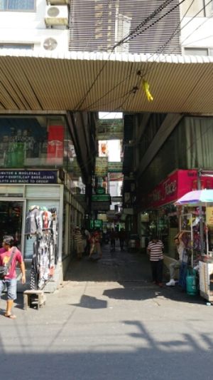 View from the bigger road at Guptaji Ki Kitchen in Bangkok