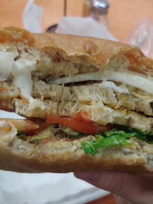 Vegan Fish Sandwich at NuVegan in College Park