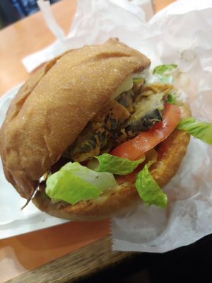 Vegan Fish Sandwich at NuVegan in College Park