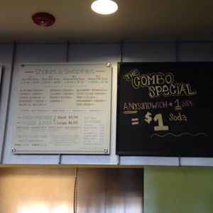 Menu board part II at NuVegan in College Park