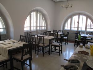 dining room on the right side of the restaurant at Terazza Einaudi in Ravenna
