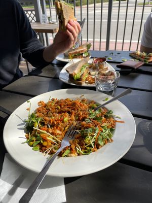Kimchi rice and tlt  at Fruits & Roots in Stuart