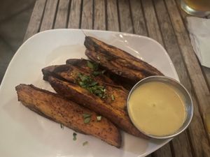 Sweet potato fries   at Fruits & Roots in Stuart