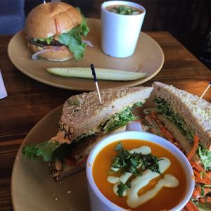 soup and sandwiches - love this place at Fruits & Roots in Stuart